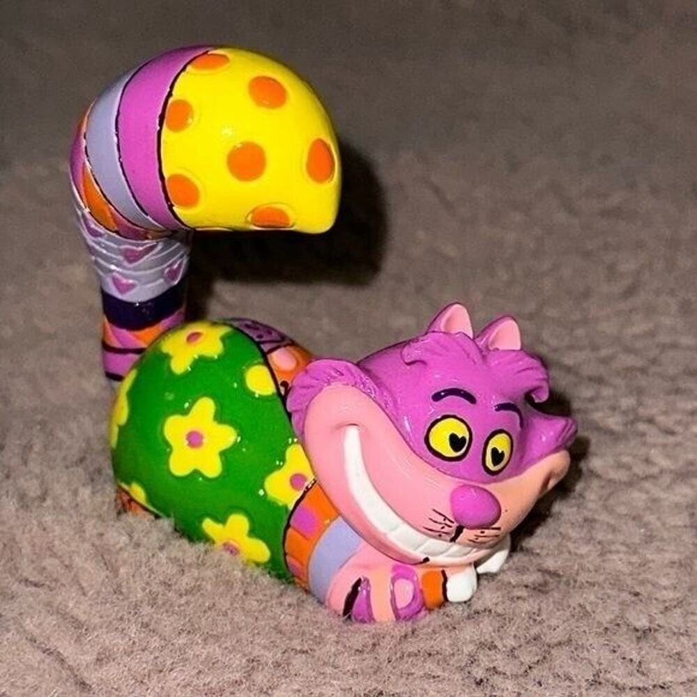 Romero Britto Disney Mini Cheshire Cat Miniature Figurine Purchased in Italy